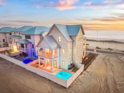 NEW! Lux Beachfront, Views, Heated Pool, Sleeps 24