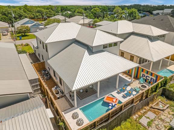 NEW! Walk to Beach, Pool, Game Room, Lux Retreat