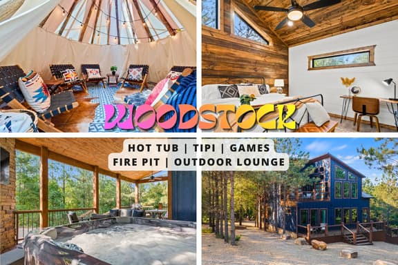 NEW! Tipi, Hot Tub, Games, Fire Pit, King Beds