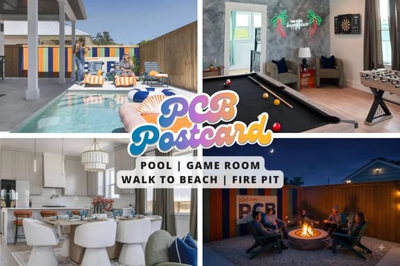 NEW! Walk to Beach, Pool, Game Room, Lux Retreat