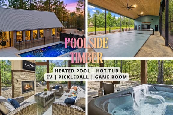NEW! Heated Pool, Hot Tub, Pickleball, Games, EV