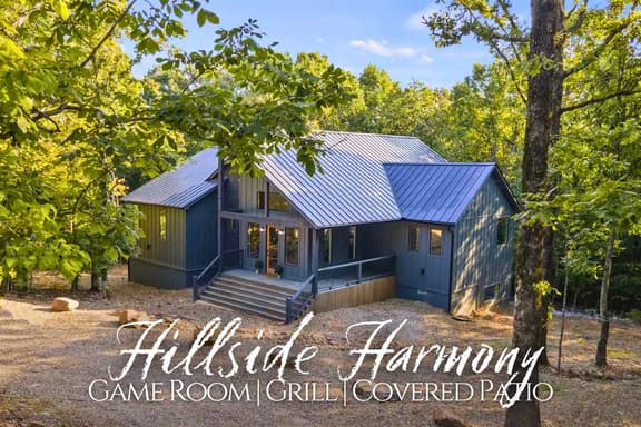 Hillside Harmony | Rustic Cabin with Game Room