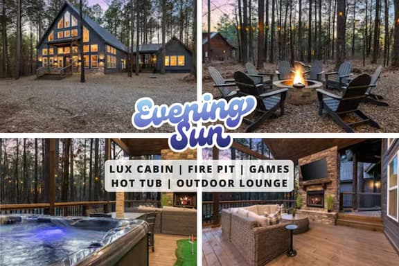 NEW! Outdoor Lounge, Hot Tub, Firepit, King Suites